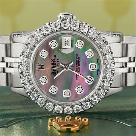 flower setting diamond rolex|rolex diamond bezel watches.